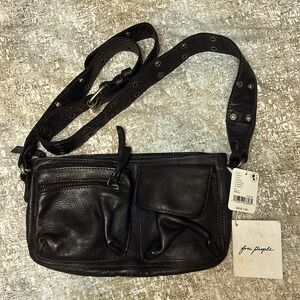 Free People NEW black crossbody